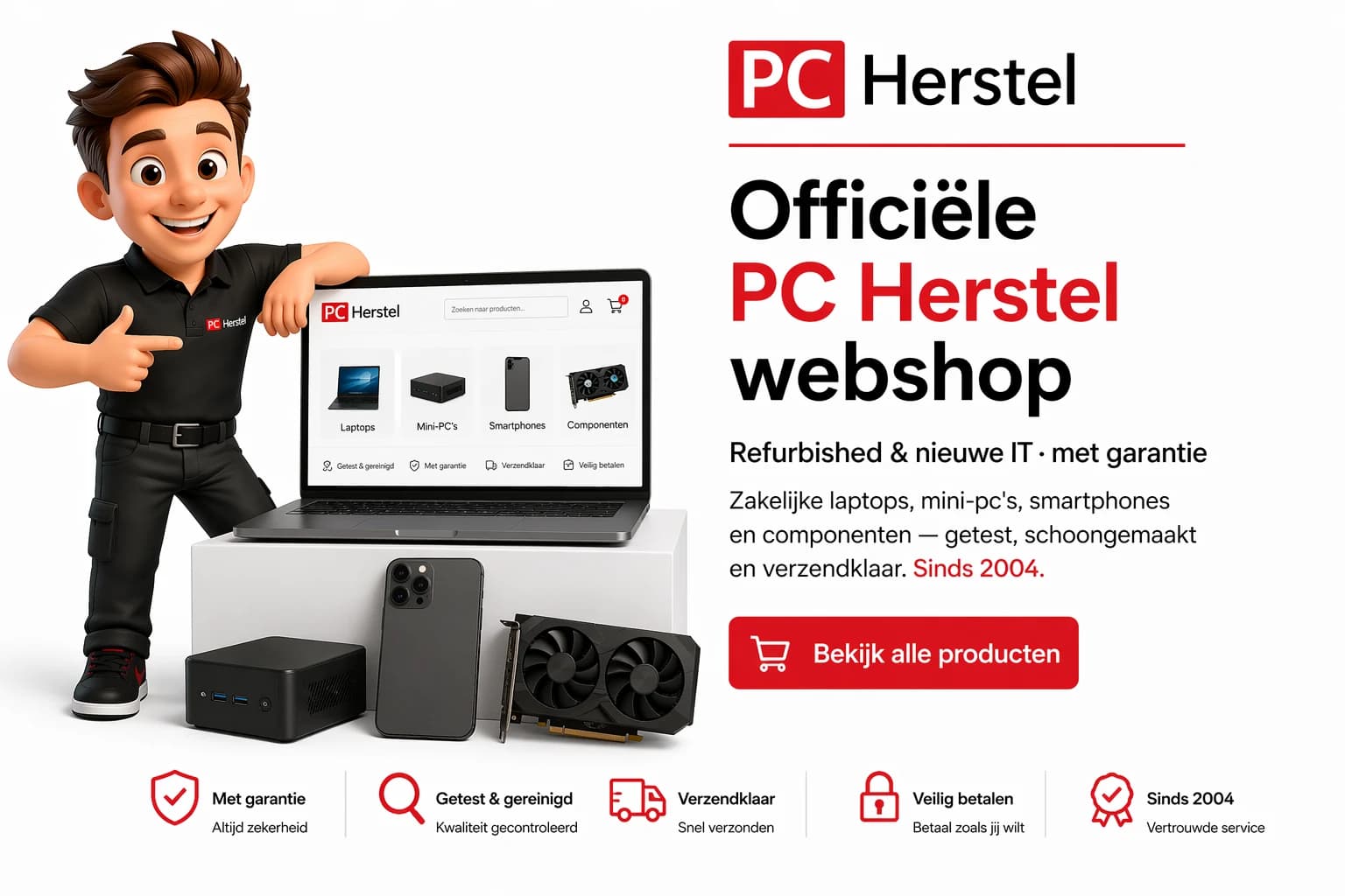 PC Herstel webshop — refurbished IT